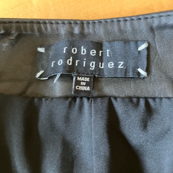 Robert Rodriguez black leather pants size 6 - Picture 8 of 9
